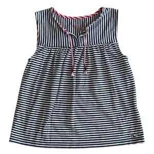 VINEYARD VINES Girls Navy Striped Sleeveless Top Size Small 7-8y